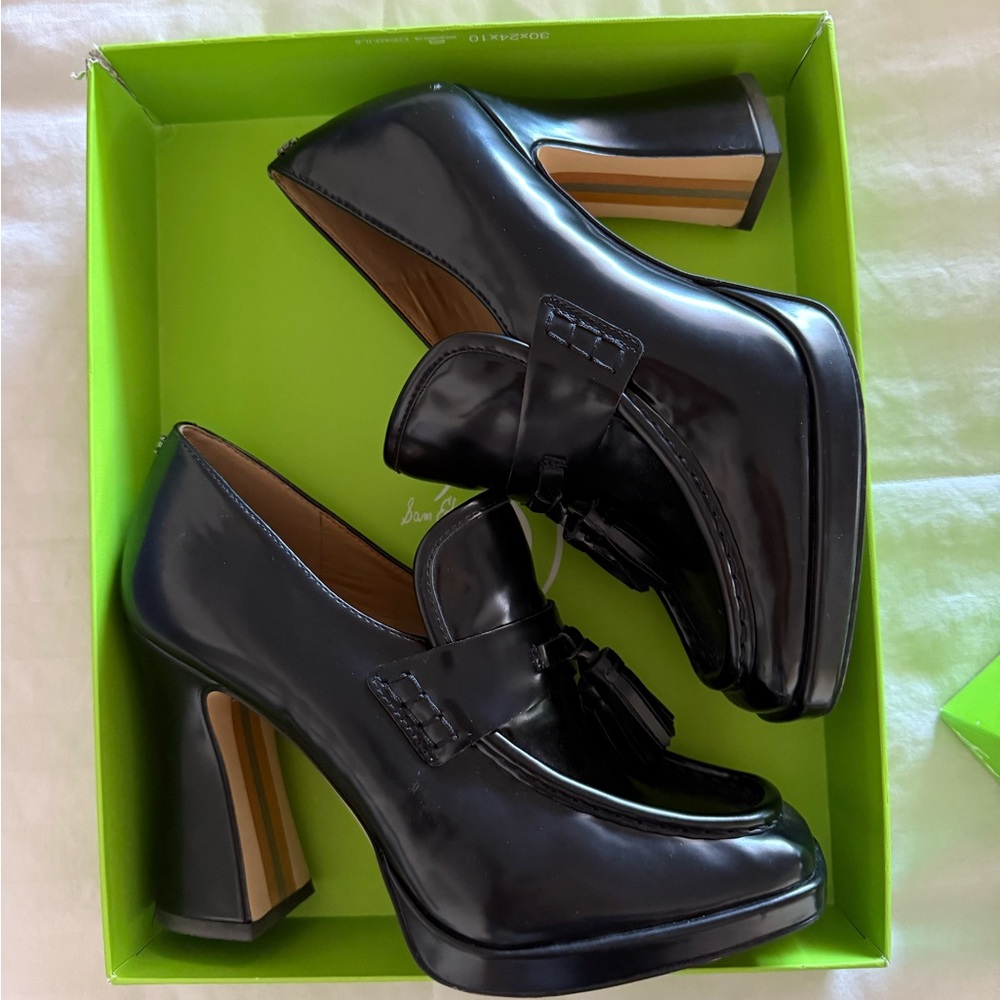 Sam Edelman Black Tassel Heels - Picture 14 of 15